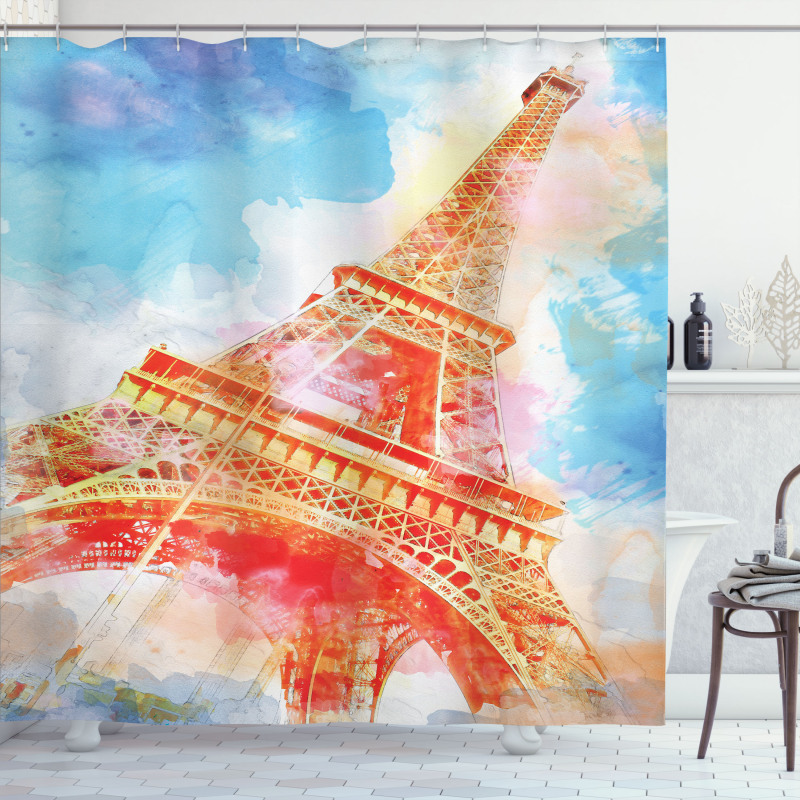 Eiffel Tower Shower Curtain
