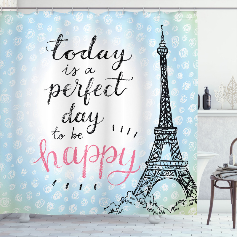 Sketch Perfect Day Shower Curtain