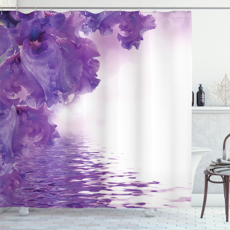 Iris Petals Shower Curtain