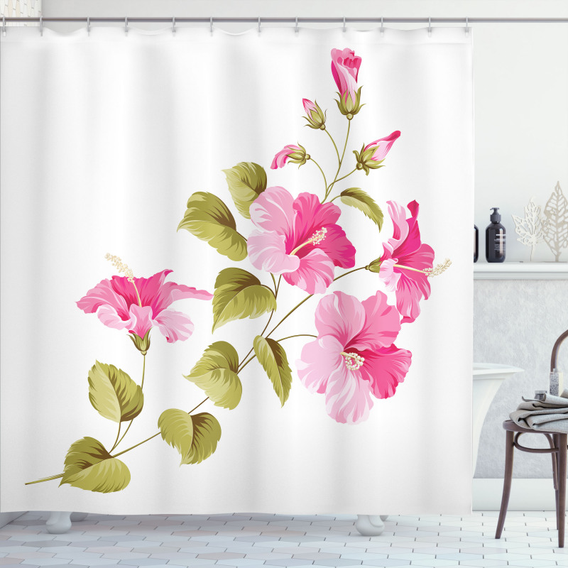 Wild Exotic Branches Shower Curtain