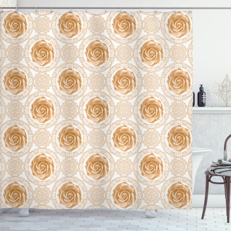 Royal Baroque Roses Shower Curtain
