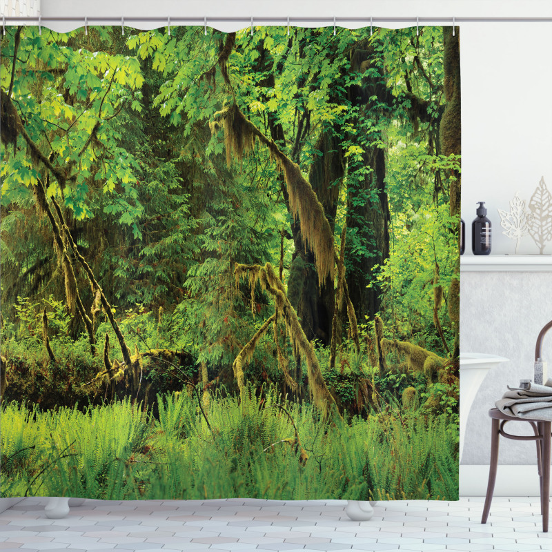 Tress Moss Wild Nature Shower Curtain