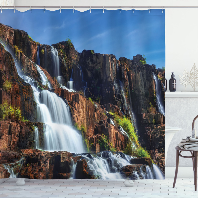 Pongour Waterfall Exotic Shower Curtain