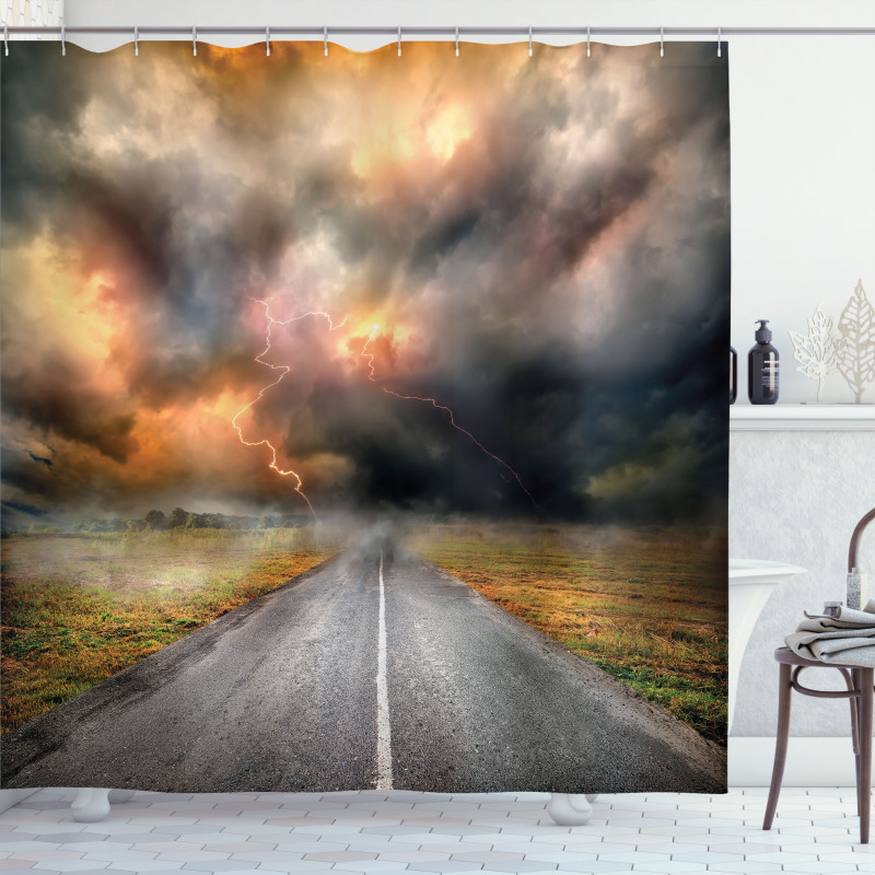 Dusty Storm Clouds Shower Curtain