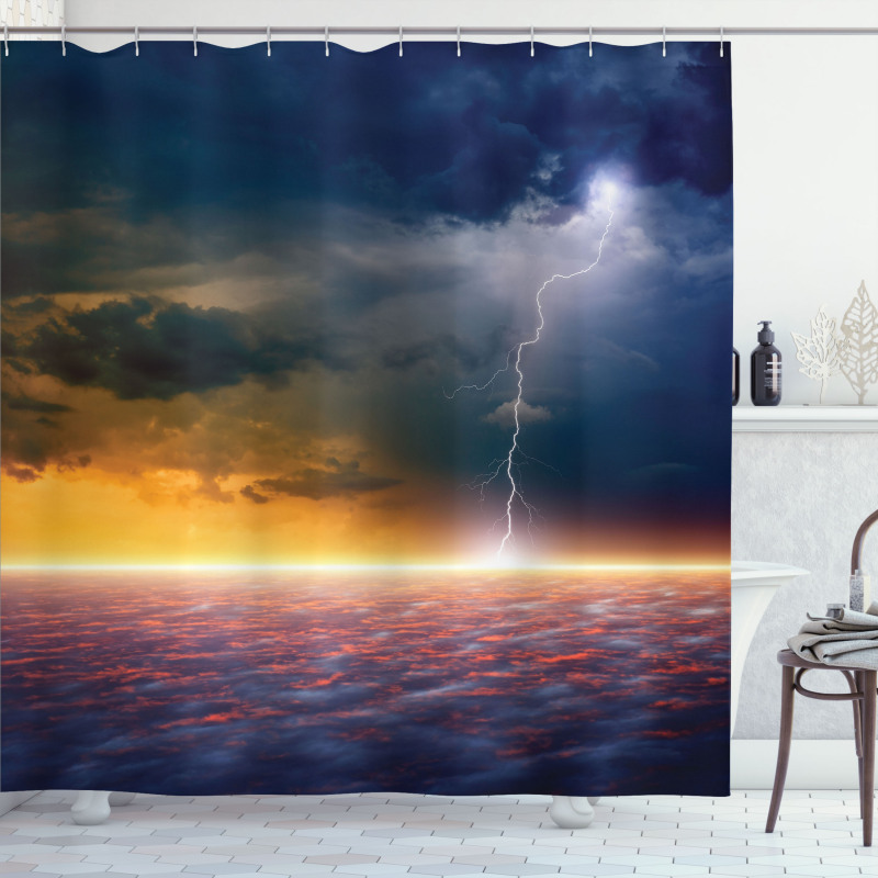 Apocalyptic Sky View Shower Curtain