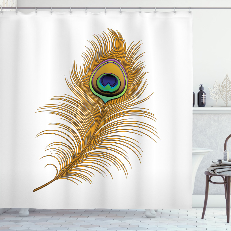 Exotic Peacock Wild Bird Shower Curtain