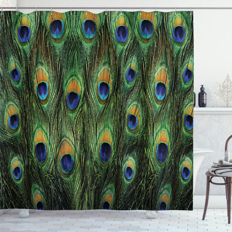 Exotic Animal Feathers Shower Curtain