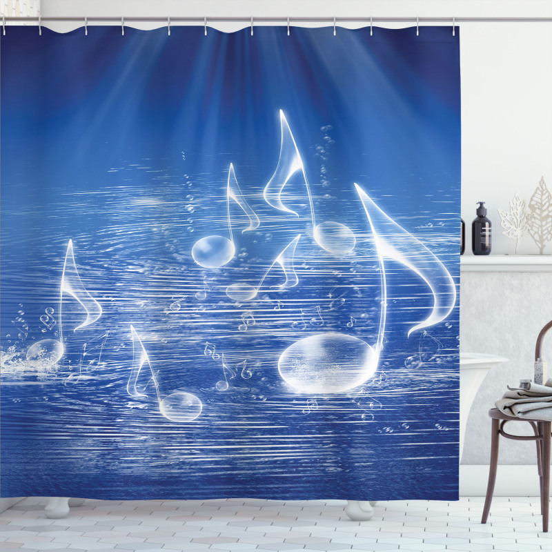 Music Nautical Melody Shower Curtain