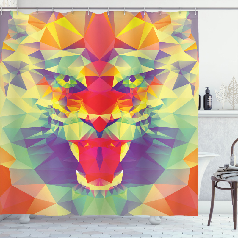 King of Jungle Lion Shower Curtain