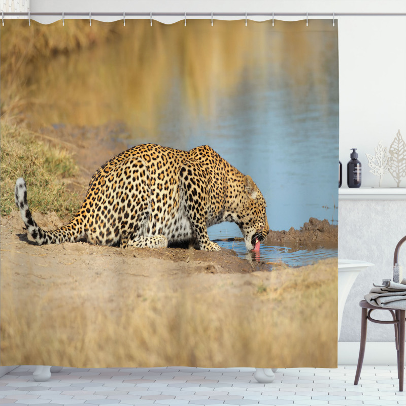 Leopard in Safari Shower Curtain