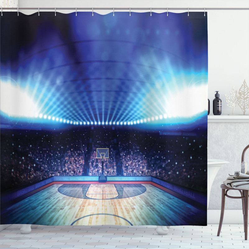 Basketball Arena Game Shower Curtain