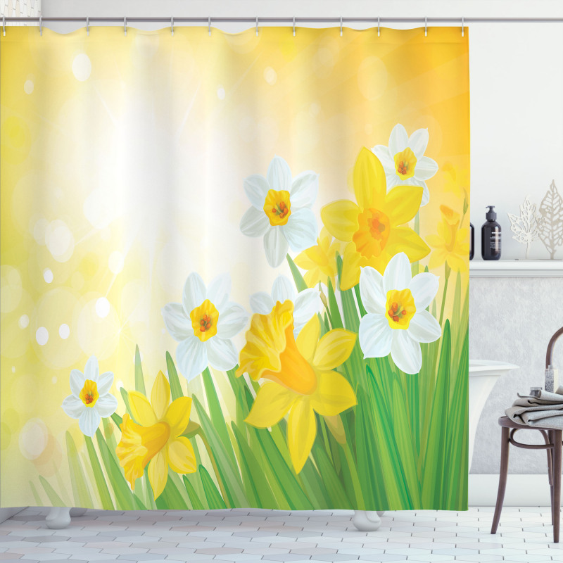 Flower Garden in Summer Shower Curtain