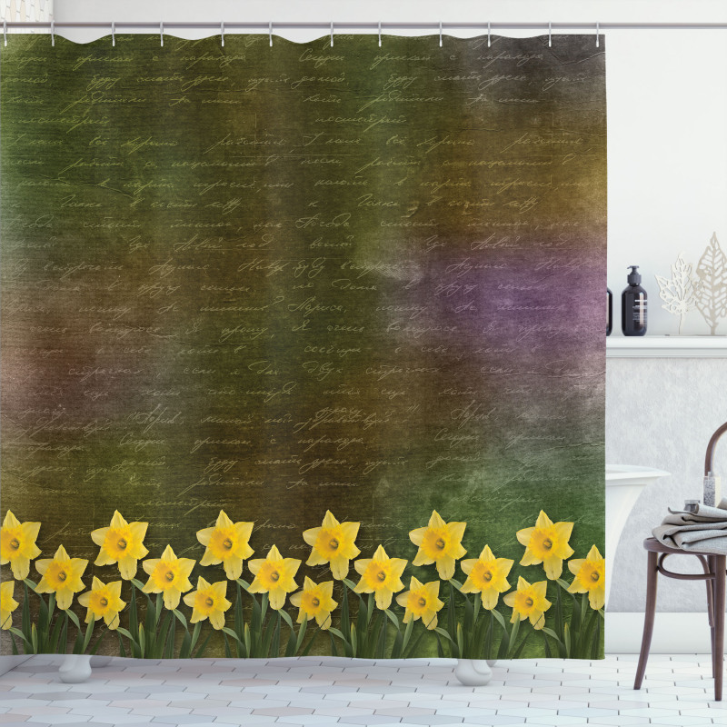 Bridal Spring Flowers Shower Curtain