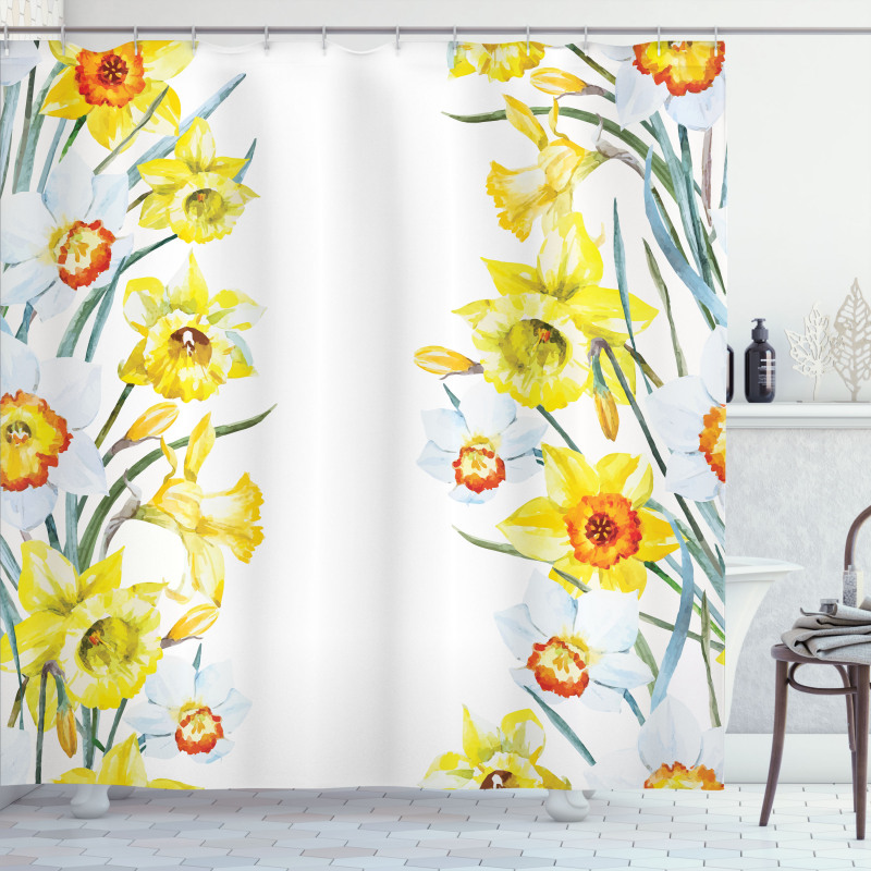 Meditation Flowers Shower Curtain