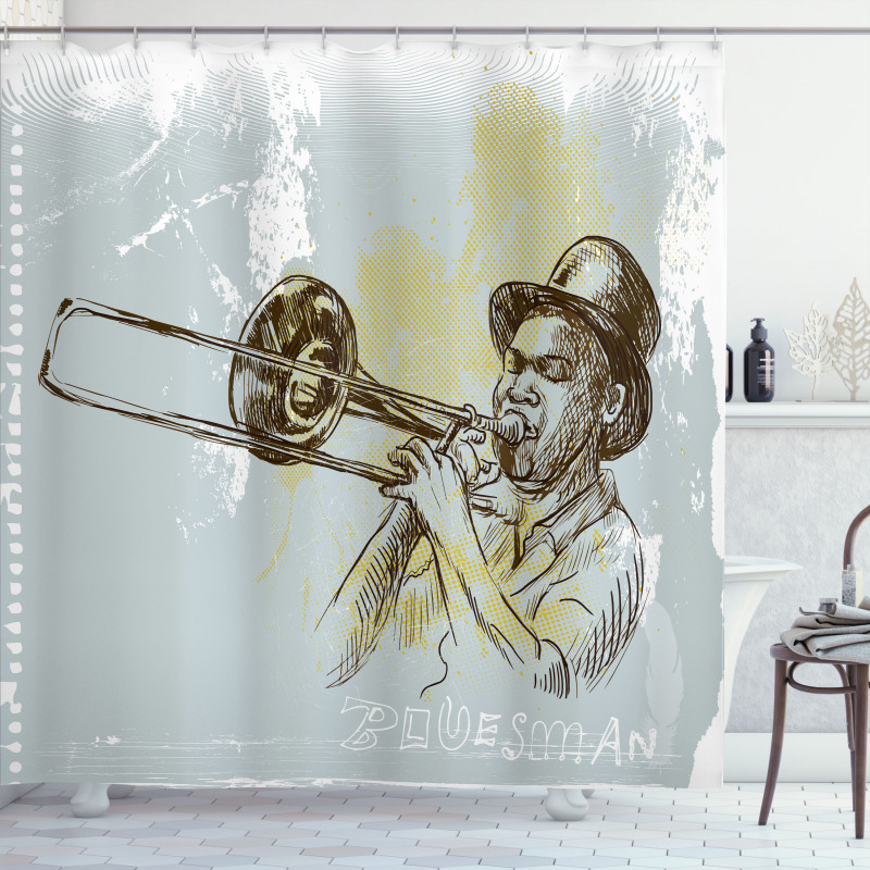 Rock Roll Party Shower Curtain