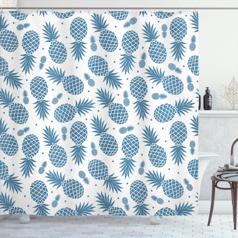 Tropical Fruit Pineapple Shower Curtain