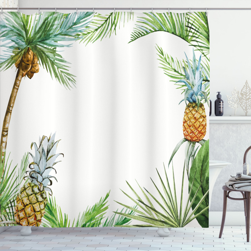 Exotic Palm Trees Shower Curtain