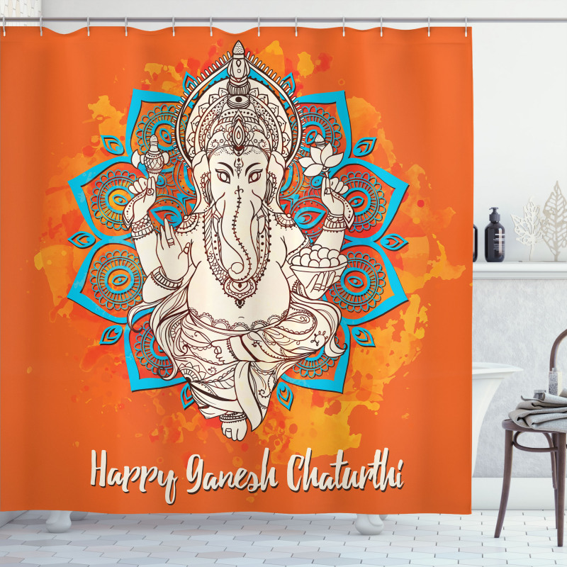 Ancient Ceremonial Holiday Shower Curtain