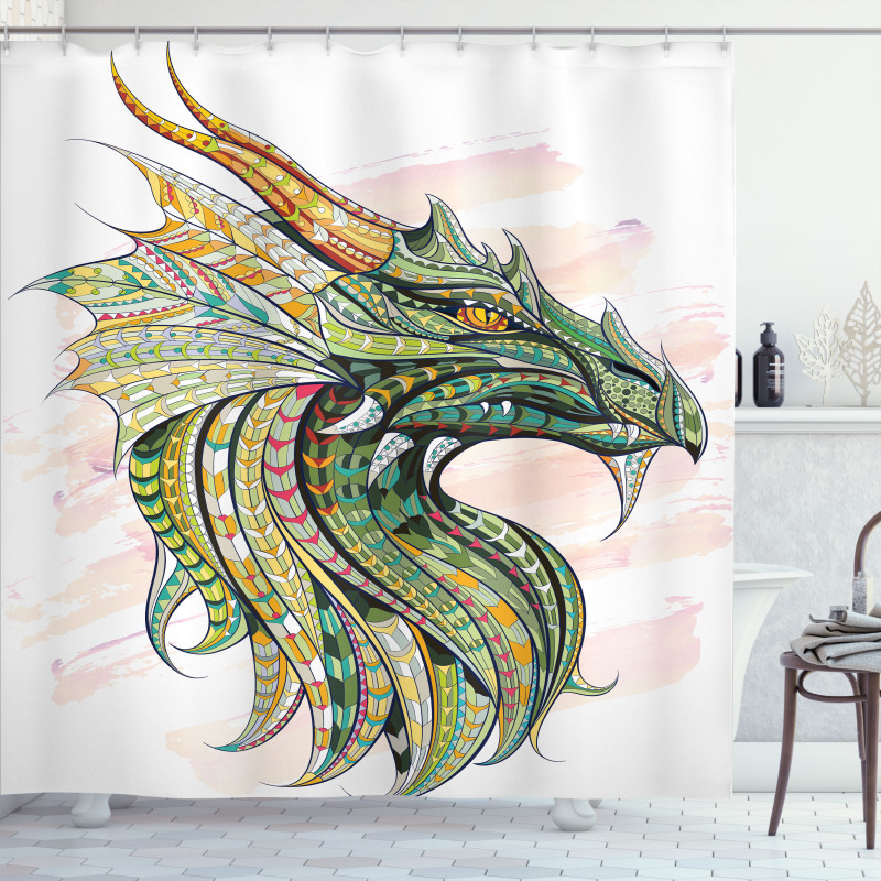 Grunge Celtic Shower Curtain