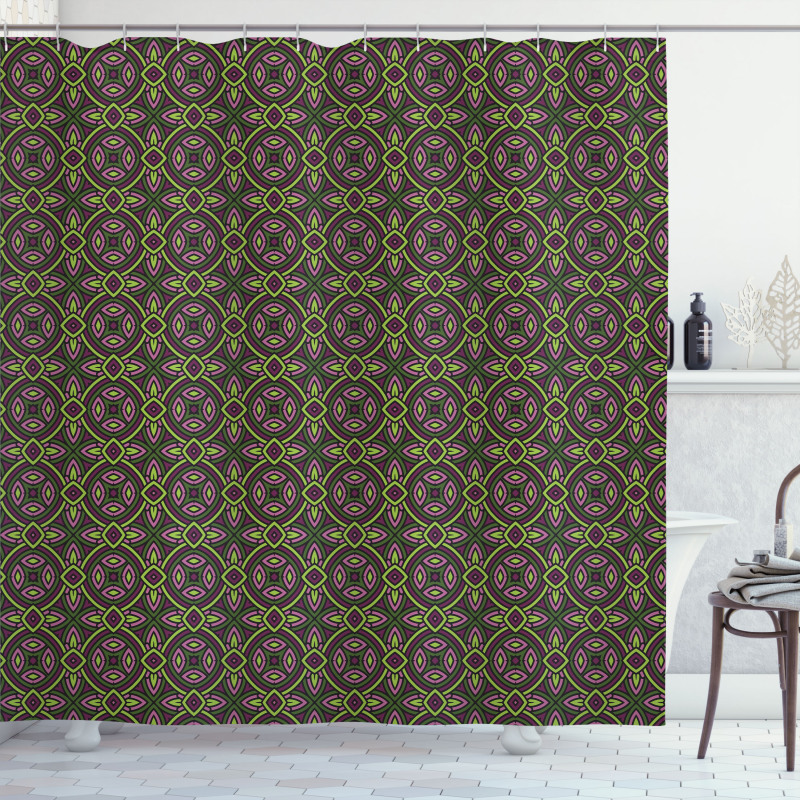 Floral Vintage Ethnic Shower Curtain