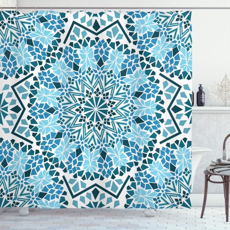 Geometrical Mosaics Shower Curtain