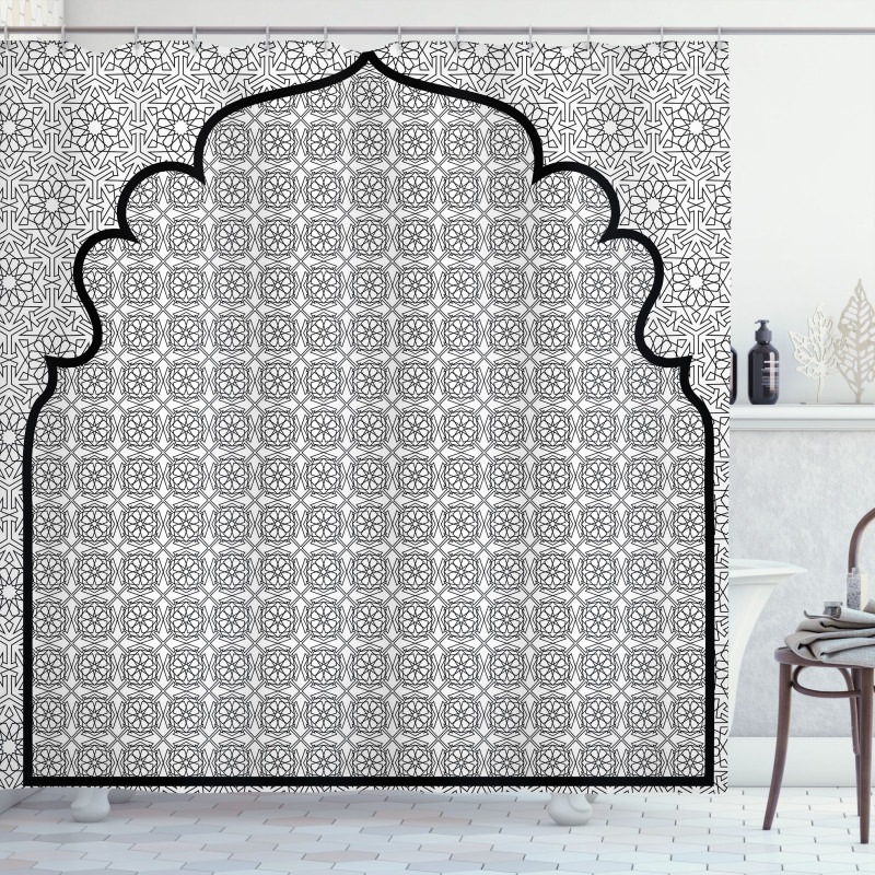 Turkish Ottoman Mosaic Shower Curtain