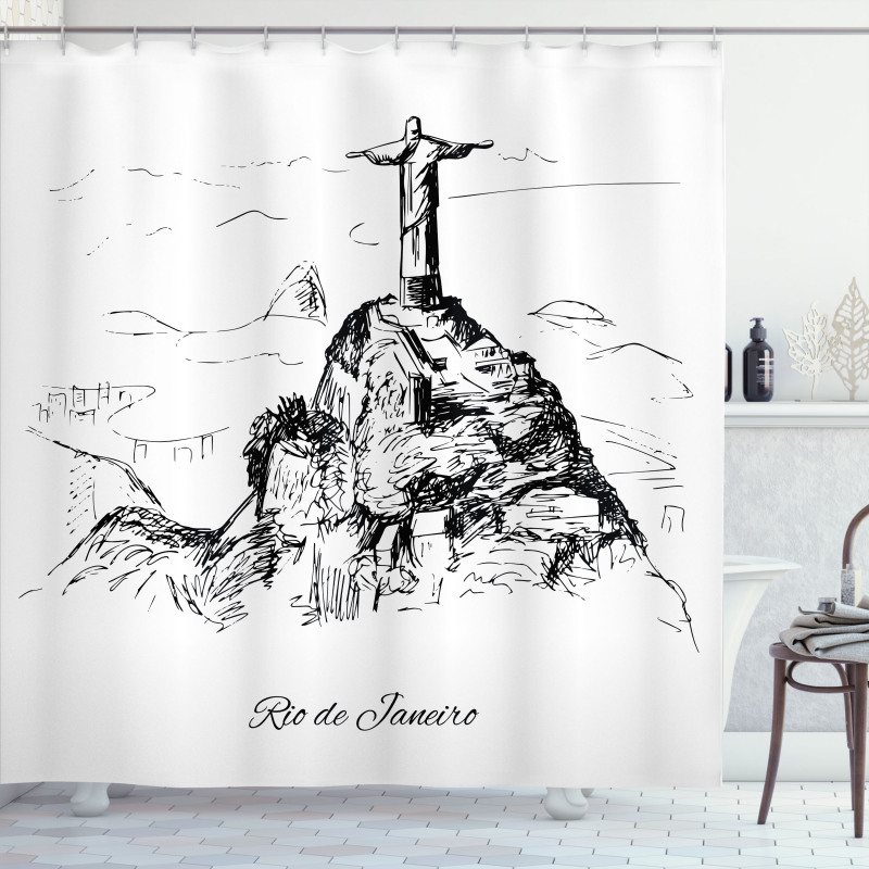 De Janeiro South America Shower Curtain