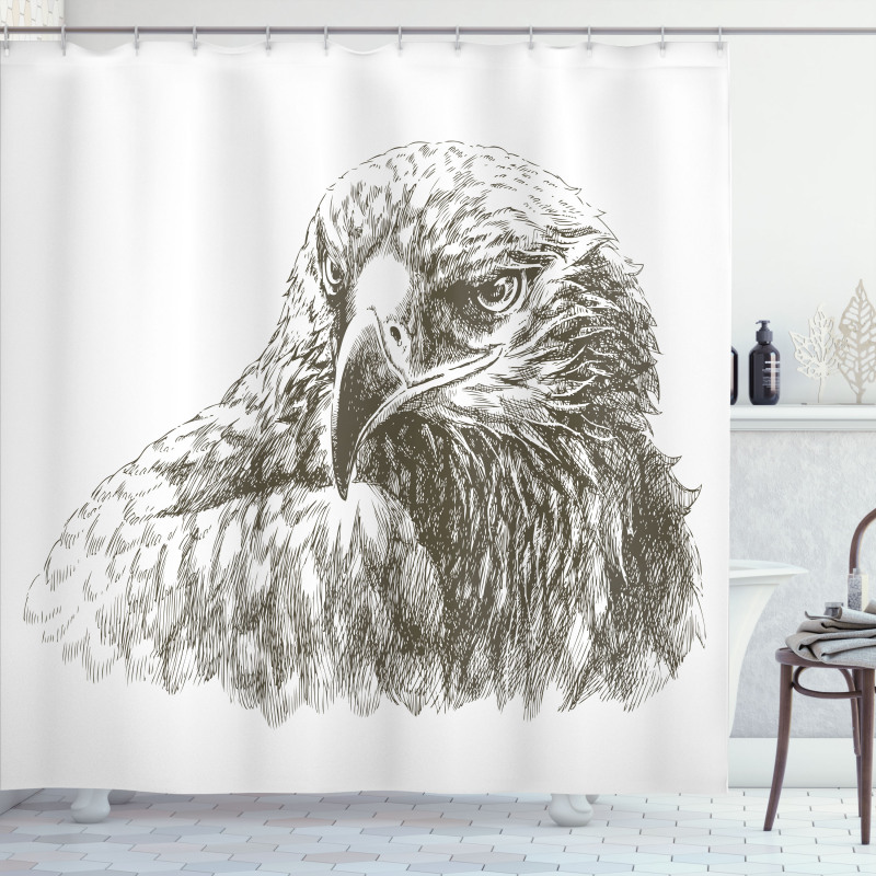 Eagle Wildlife Art Shower Curtain