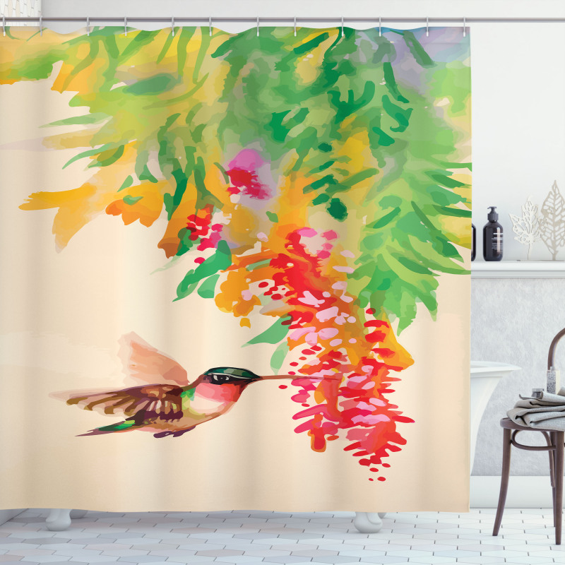 Colibri Exotic Tree Shower Curtain
