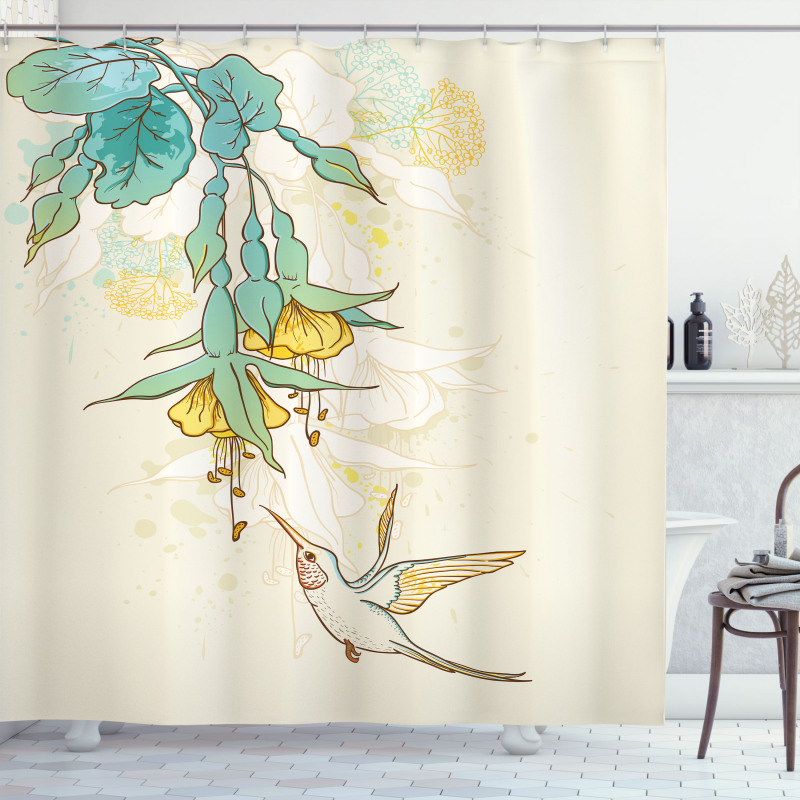 Colibri Exotic Plant Shower Curtain