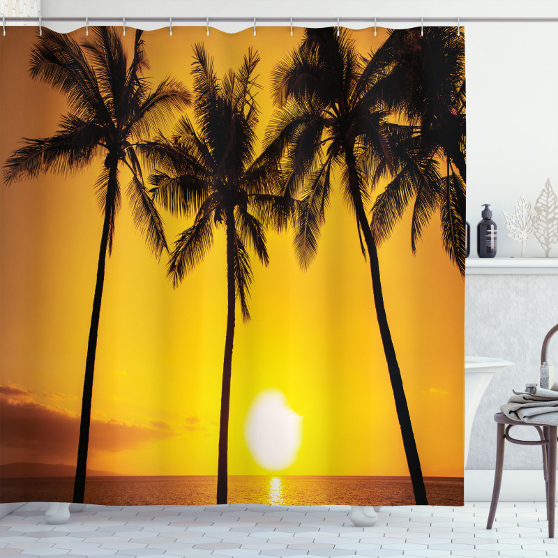 Sunny Beach Exotic Shower Curtain