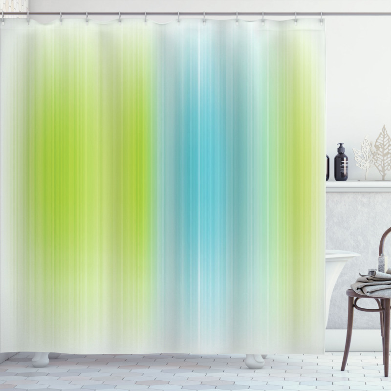 Digital Stripes Vertical Shower Curtain