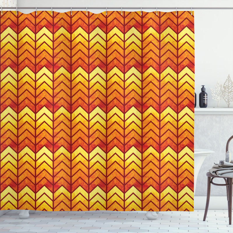 Abstract Vintage Funky Shower Curtain