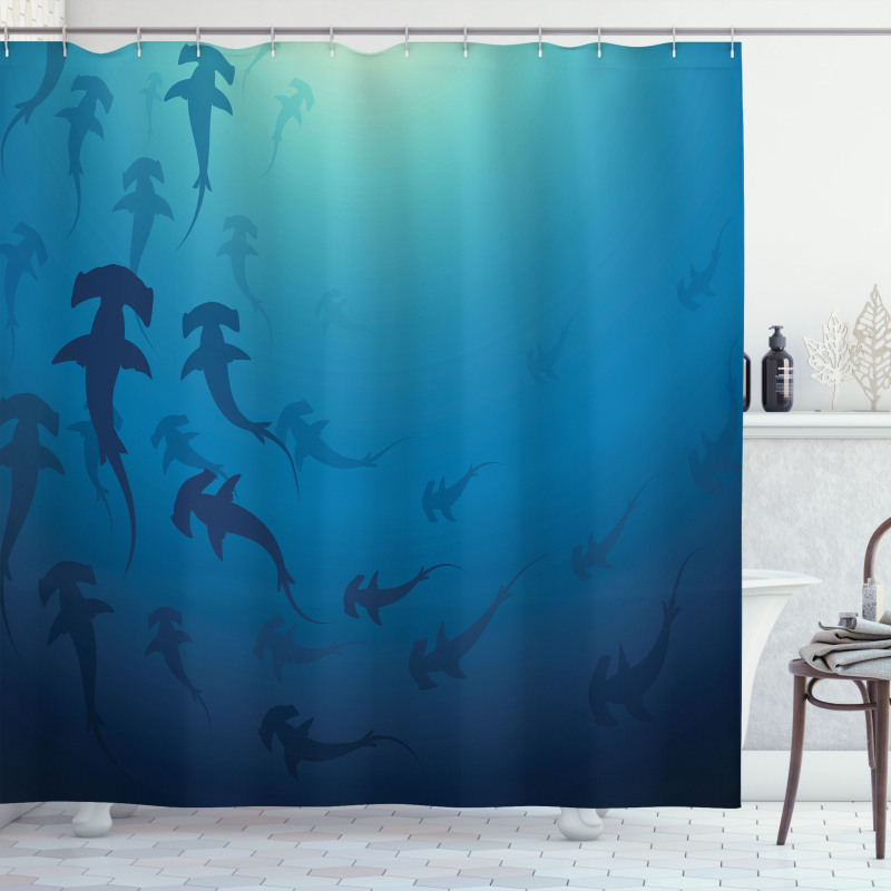 Hammerhead Shark Shower Curtain