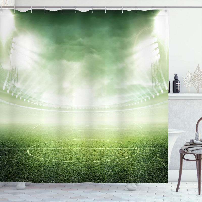Stadium Arena Football Shower Curtain