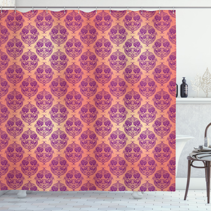 Flower Roses French Shower Curtain