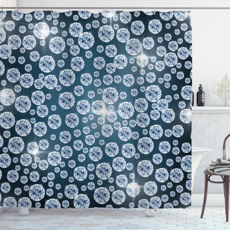 Reflections of Diamond Shower Curtain