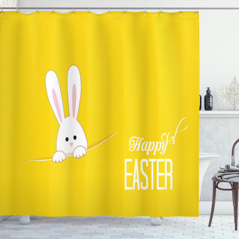 Easter Rabbit Bunny Shower Curtain