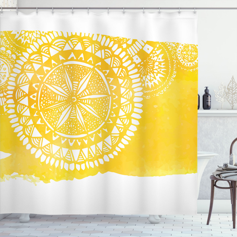 Mandala Oriental Ethnic Shower Curtain