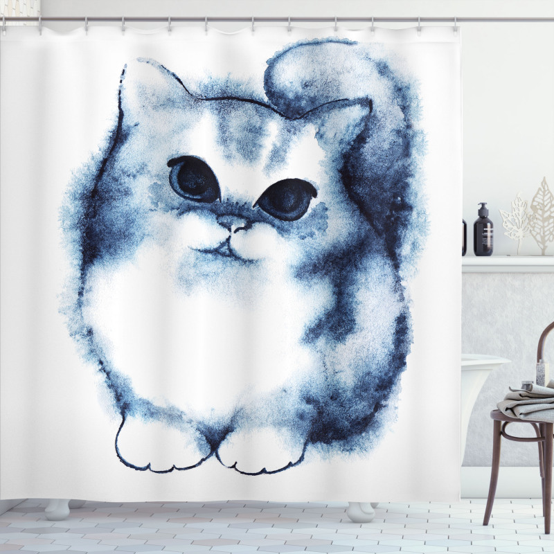 Cat Kitty Kids Design Shower Curtain
