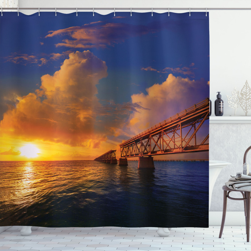 Romantic Scenery Ocean Shower Curtain