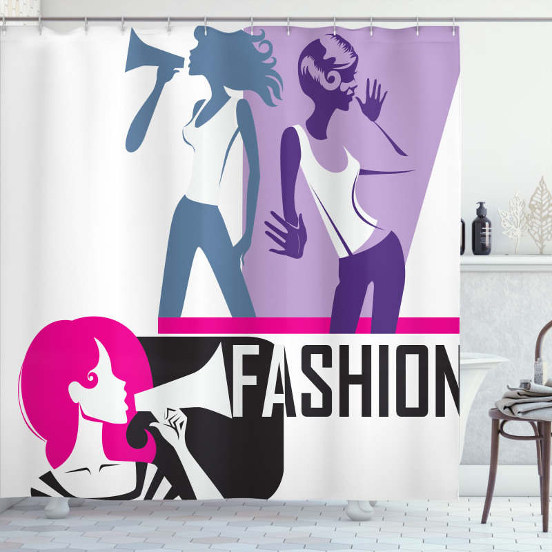 Modern Lady Fashion Shower Curtain
