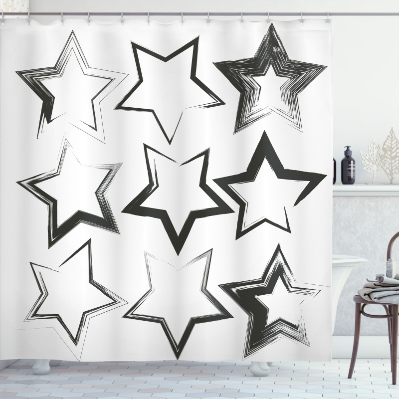 Grunge Art Design Shower Curtain