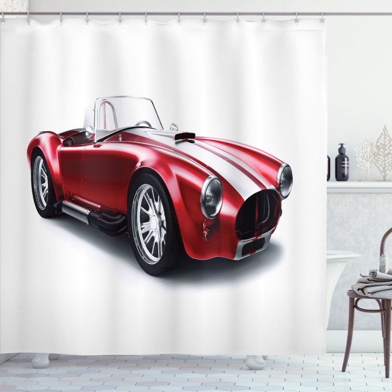 Old Fashioned Vintage Car Shower Curtain