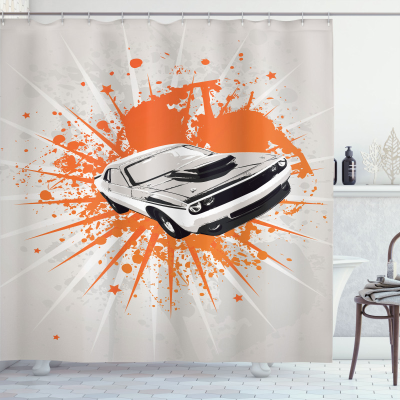 Classic Sports Car Shower Curtain