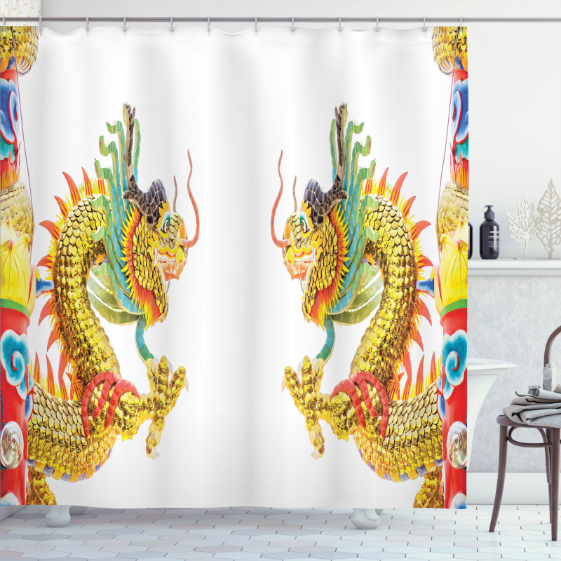Dragon Oriental Culture Shower Curtain