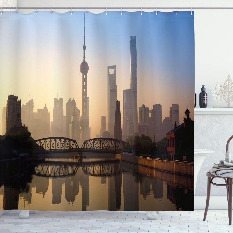Shanghai Morning View Shower Curtain