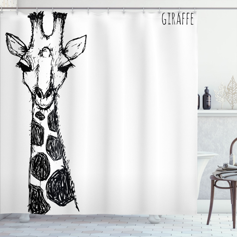 Safari Giraffe Shower Curtain