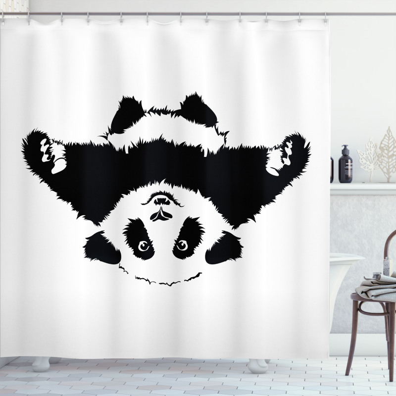 Panda Wants to Hug Shower Curtain