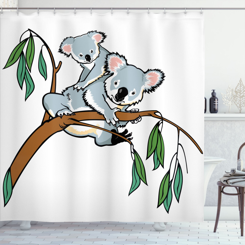 Koala Eucalyptus Shower Curtain